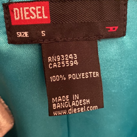 Vintage Diesel Gold Velour Coat Size Small - Picture 7 of 13